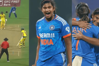 Ind vs Aus women cricket match Titas Sadhu rocked