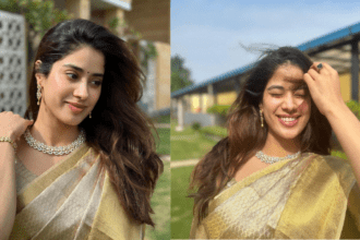 Janhvi Kapoor को साड़ी में देखकर फैंस को श्री देवी की याद आ गई।