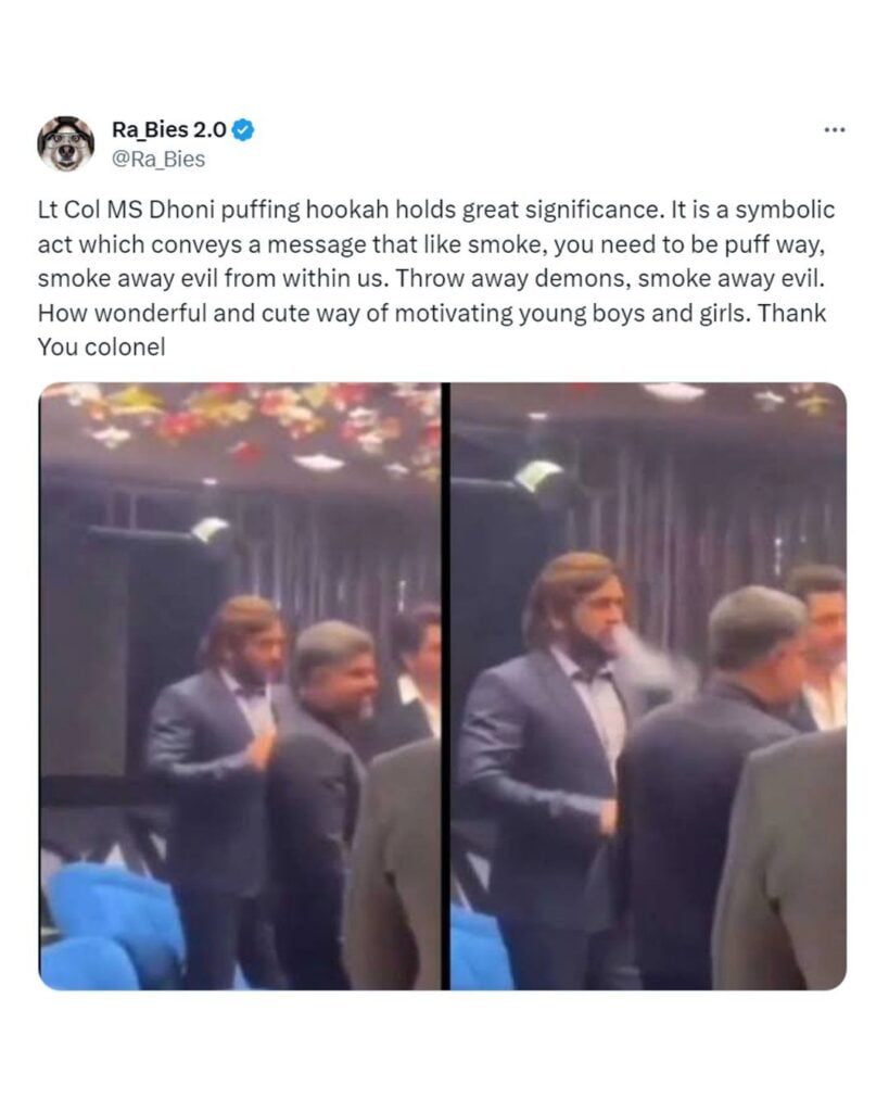 MS dhoni smoking hookah netizens trolling-6