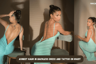Avneet Kaur In Backless dress And Tattoo On Waist