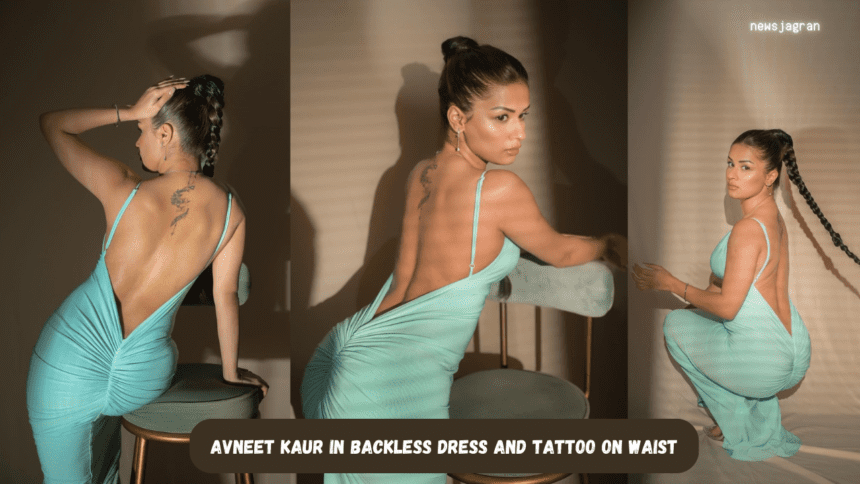 Avneet Kaur In Backless dress And Tattoo On Waist