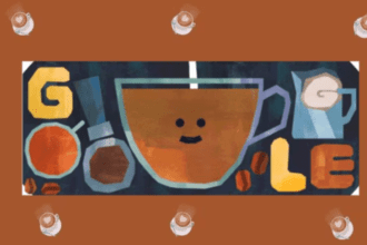 Google Doodle Flat White Coffee