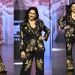 Madhuri Dixit Showed Fashion Style In Printed Outfit