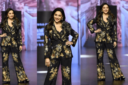 Madhuri Dixit Showed Fashion Style In Printed Outfit