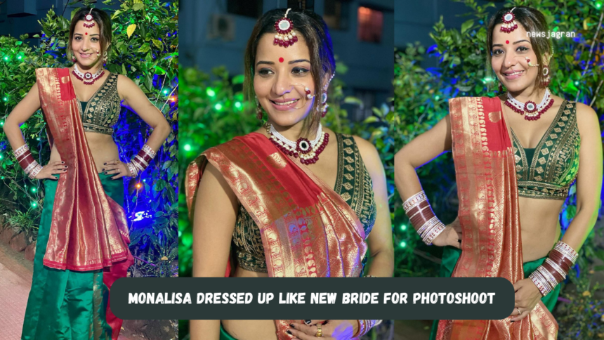 Monalisa Dressed Up Like New Bride For Photoshoot