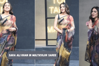 Sara Ali Khan In Multicolor Saree