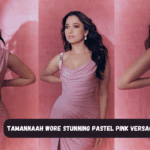 Tamannaah Wore Stunning Pastel Pink Versace Gown