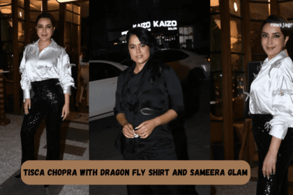 Tisca Chopra With Dragon Fly Shirt And Sameera Glam