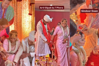 Aarti Singh Took Pheras In Saree And Started Crying