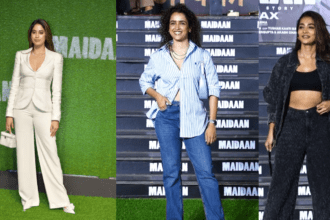 Celebs In Maidaan Screening Jahnvi-Sanya Outfit Pics