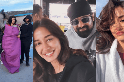Disha Patani Seen Wrapped In Blanket In Bitter Cold