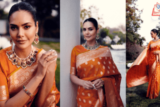 Esha Gupta Wore Banarasi Saree Of Her Grandmother