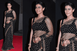 Kajol Showed Killer Look In Net Saree Shared PHOTOS
