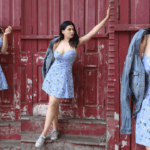 Mannara Chopra Enthralls Fans With Blue Floral Dress