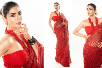 Raveena Tandon Killer And Smashing Look In Saree