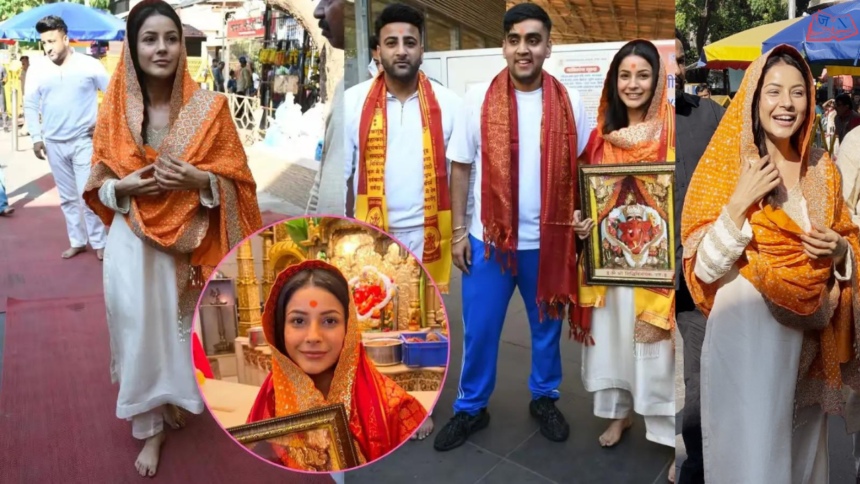 Shehnaaz Gill Reached Siddhivinayak For Blessings
