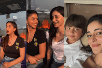 Suhana Khan Celebrates KKR Win With Ananya See Snaps