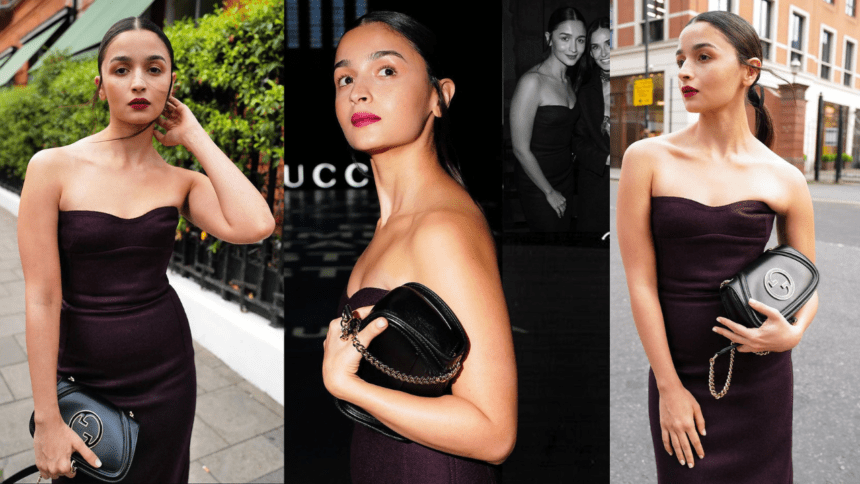 Alia Bhatt Flaunts Bodycon Dress In Gucci Cruise