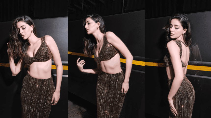 Ananya Panday Shined With Style In Glittering Dress