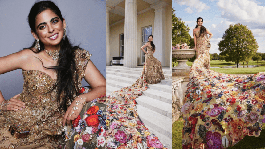 Isha Ambani Wore Pretty Saree Gown In Met Gala 2024