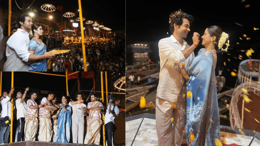 Mr And Mrs Mahi Performed Ganga Aarti in Varanasi