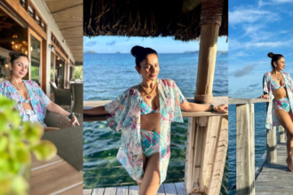 Rakul Seen Wreaking Havoc On Beach In Floral Bikini