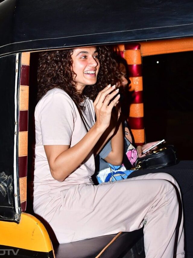 IN PICS | : DND, Let Taapsee Pannu Enjoy Her Auto Ride
