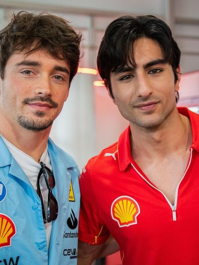 Ibrahim Ali Khan’s day out at the F1 races with the legendary Charles Leclerc