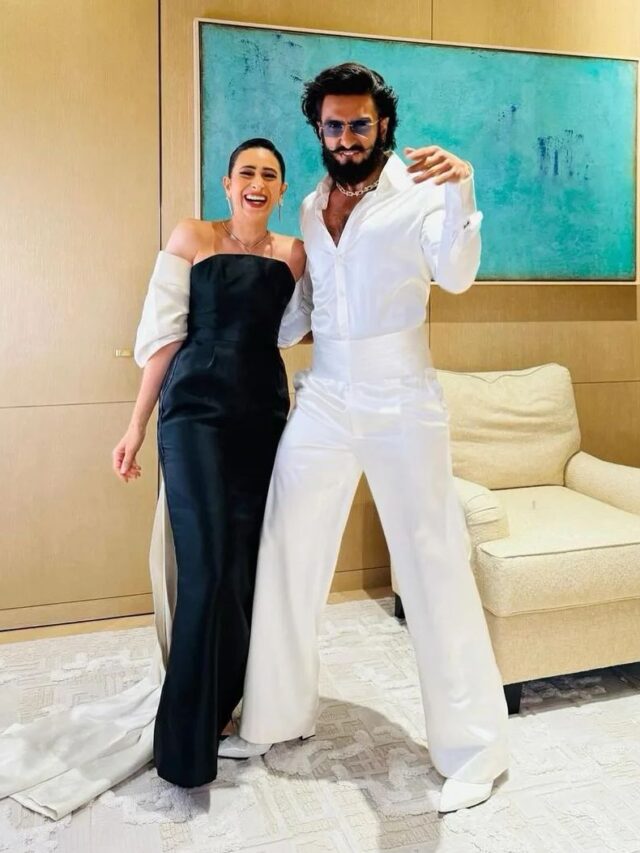 Such cool pictures!!🤭❤️Who else wants to see Ranveer Singh and Karisma Kapoor together in a movie?