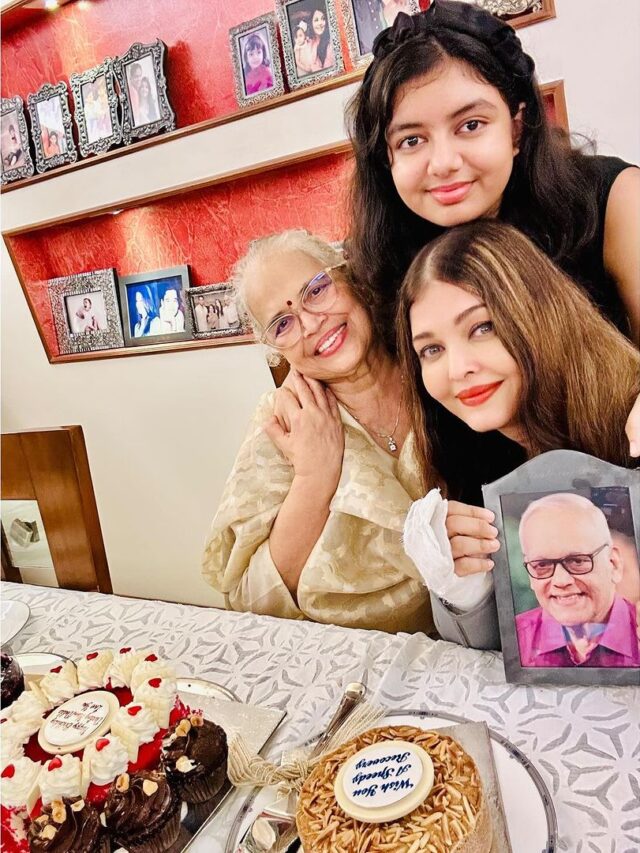 Aishwarya Rai Bacchan Celebrated her mother’s birthday with Aaradhya Bacchan and Family