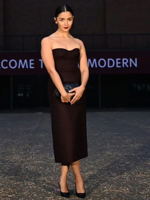 Alia Bhatt stuns at the Gucci Cruise Show in London with a classic all-black look