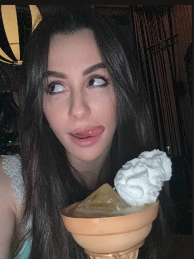 Giorgia Andriani Mouth is watering for cone ice cream