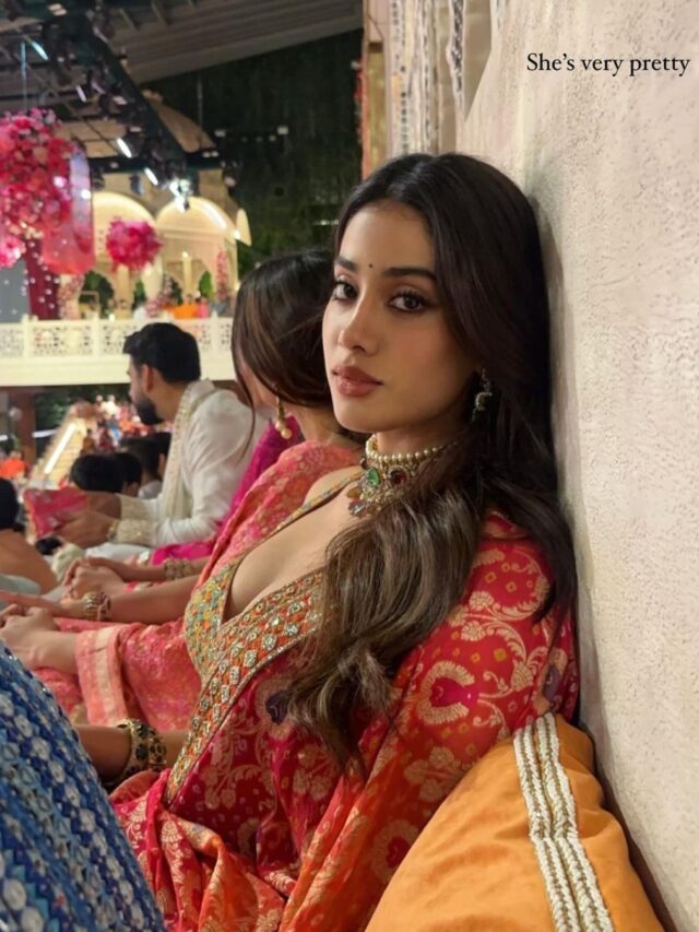 Viral Photo Of Janhvi Kapoor, From Anant Ambani and Radhika Merchant wedding event shared by Orry