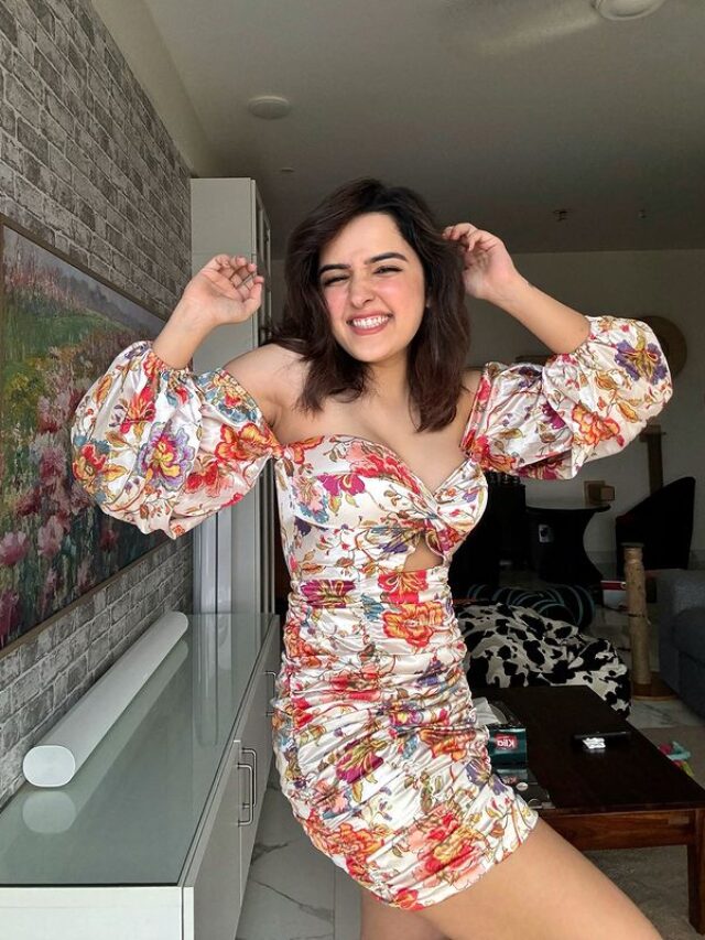 Shirley Setia Slaying On Her Birthday With cute expressions and Floral Printed Outfit