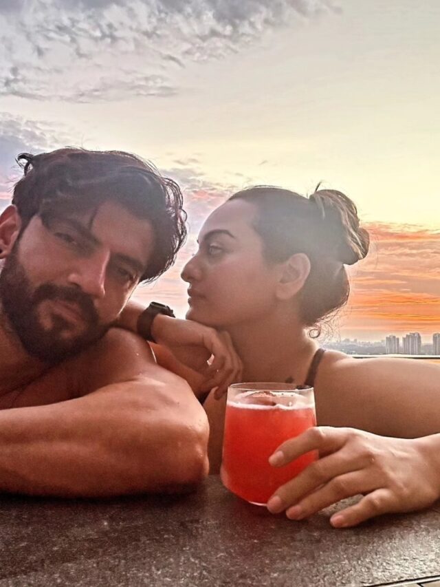 Newly weds Couple Sonakshi Sinha and Zaheer Iqbal shared Pool Pics While Enjoying Their Honeymoon