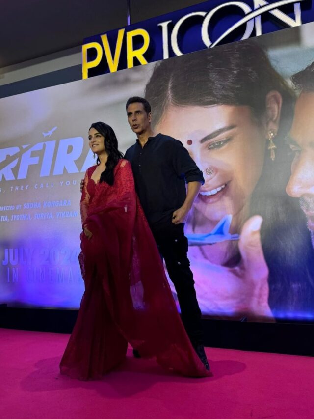 Radhika Madan and Akshay Kumar On The screening Of Sarfira