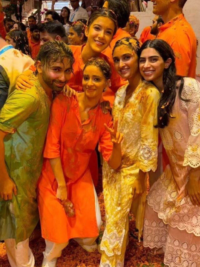 Orry shares an inside picture from the Anant Ambani and Radhika Merchant Haldi ceremony with Ananya Panday, Shanaya Kapoor and Khushi Kapoor