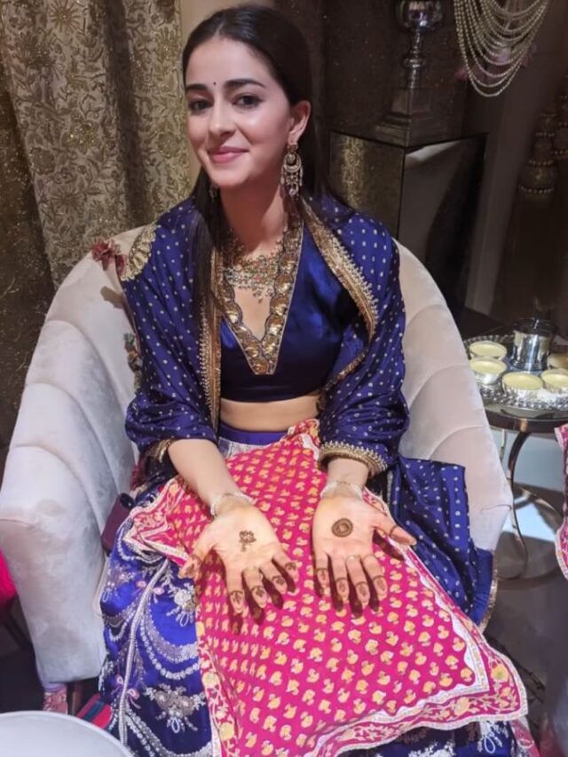 Ananya Panday Looking Beautiful with her mehendi ahead of Anant Ambani and Radhika Merchant’s wedding