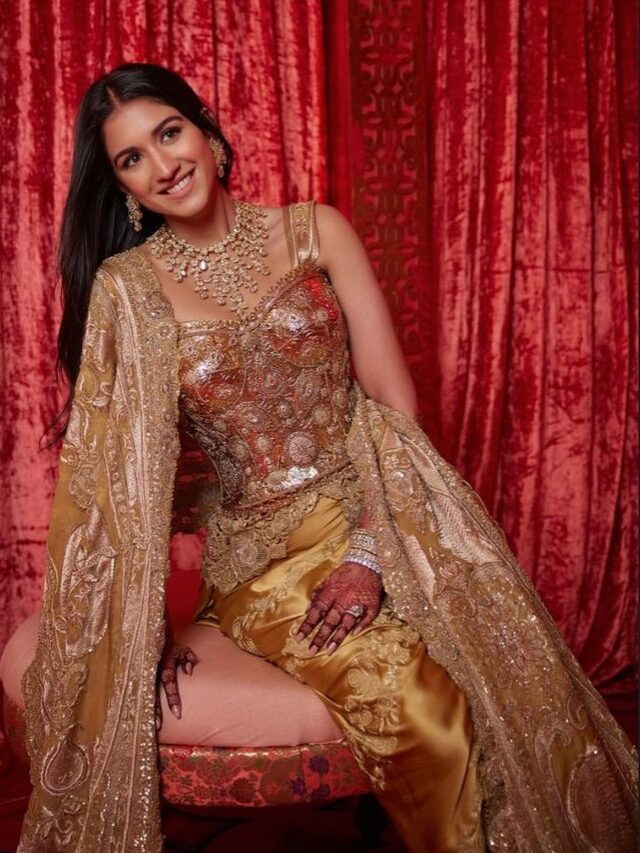 Radhika Merchant become golden girl for her latest photoshoot in beautiful gown