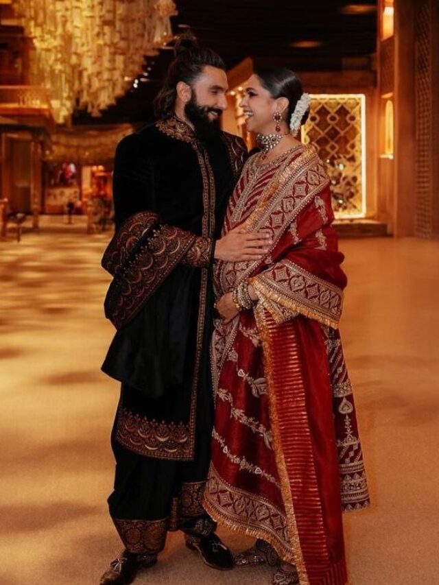 Deepika Padukone and Ranveer Singh decent look Spotted at Anant Ambani and Radhika Merchant’s wedding