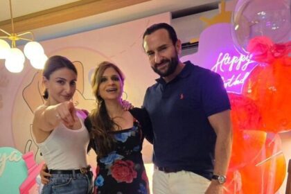 The Pataudi siblings! Saif Ali Khan, Soha Ali Khan and Saba Ali Khan got together at Soha's daughter Inaaya's birthday party!