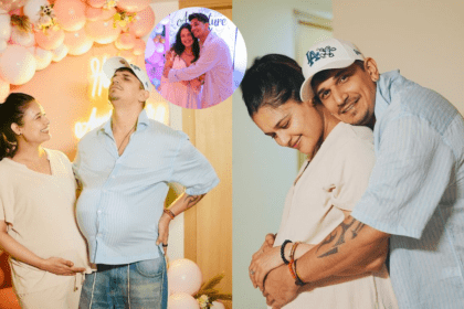 Prince and Yuvika Anniversary pics With Baby Bump