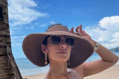 Beach day diaries Of Kubbra Sait in Bikni