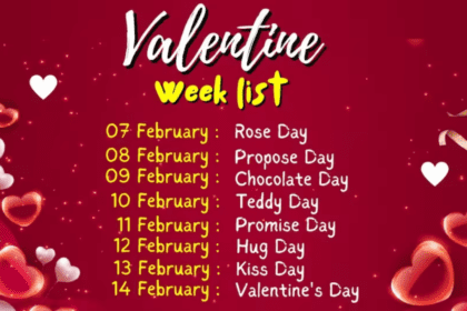 वैलेंटाइन डे लिस्ट 2025