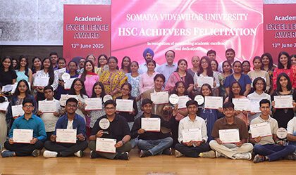 Top HSC Performers Honoured at Somaiya Vidyavihar University's Academic Excellence Ceremony