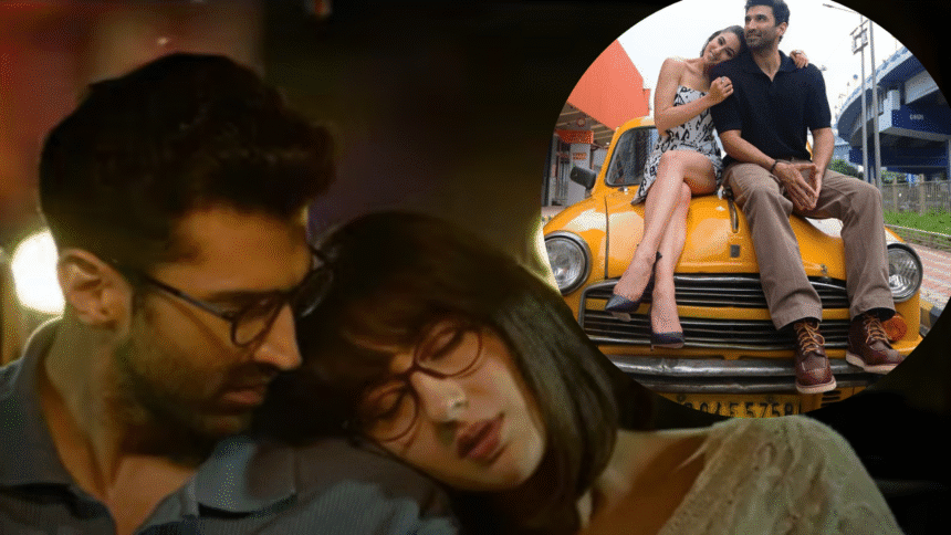 Aditya and Sara In Yellow Taxi