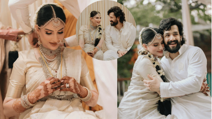 Akhil Akkineni can't take his eyes off Zainab during the wedding