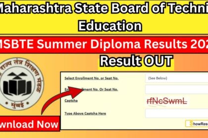 MSBTE Summer Diploma Results 2025