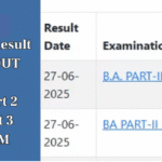 Uniraj Result 2025 for BA Part 2 and Part 3 declared