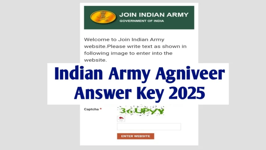 Indian Army Agniveer 2025 उत्तर कुंजी: मार्किंग स्कीम और रिजल्ट अपडेट
